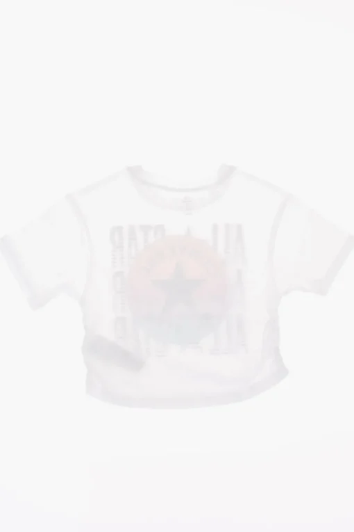 ALL STAR t-shirt con Stampa Logo e con ruches>Converse KIDS Hot