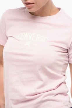 ALL STAR T-Shirt Girocollo in Tinta Unita con Logo in Rilievo></noscript>Converse Fashion