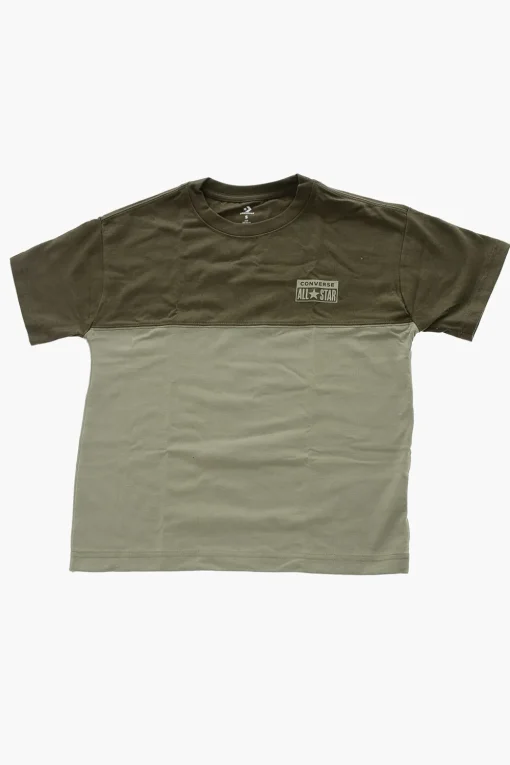 Hot ALL STAR T-shirt Girocollo RELAXED Bicolore con Logo in Rilievo Bambino Abbigliamento