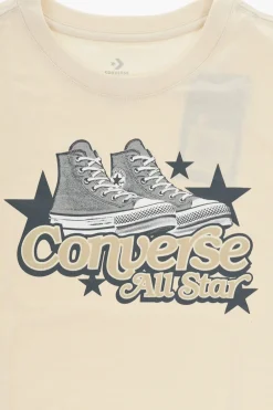 Sale ALL STAR T-shirt Girocollo in Misto Cotone con Logo in Rilievo Abbigliamento