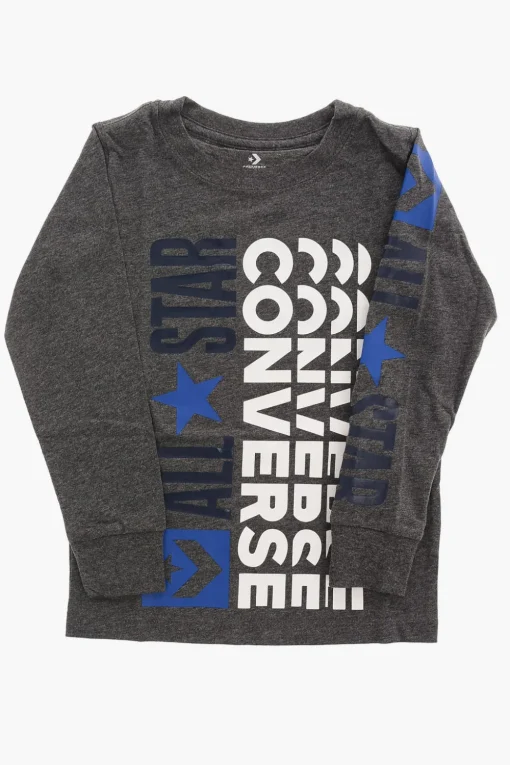 ALL STAR T-shirt Manica Lunga con Stampa Logo>Converse KIDS Discount