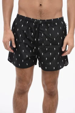 ALL-OVER MICRO BOLTS SWIM SHORTS>Neil Barrett Sale