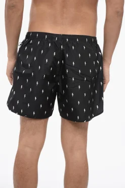 ALL-OVER MICRO BOLTS SWIM SHORTS>Neil Barrett Sale