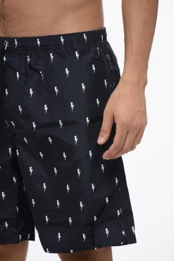 ALL-OVER MICRO BOLTS SWIM LONG SHORTS></noscript>Neil Barrett Best