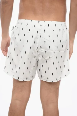 ALL-OVER MICRO BOLTS SWIM SHORTS>Neil Barrett Hot