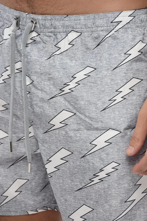 ALL-OVER RAIN BOLTS SWIM SHORTS>Neil Barrett Hot