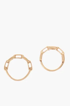 Hot Anelli in Ottone Effetto Dorato Donna Gioielli