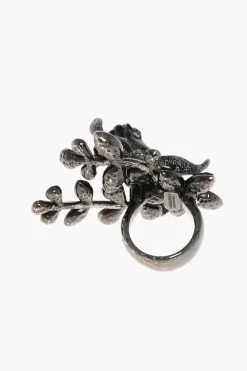 Anello Abbellito da Fiore e Gioielli>Dsquared2 Outlet