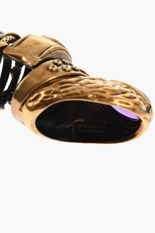Anello Armor in Ottone con Cristalli>Dsquared2 Sale
