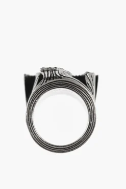 Sale Anello in Ottone con Palma Impreziosita da Strass Donna Gioielli