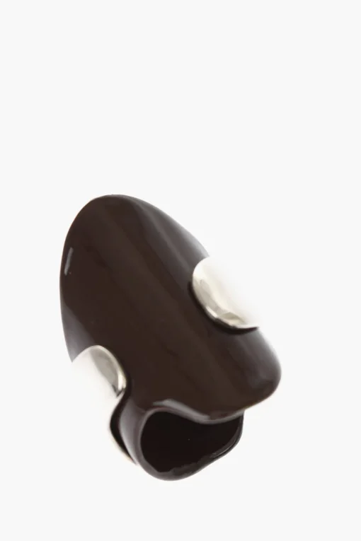 Clearance Anello in Ottone Smaltato con Design Asimmetrico Donna Gioielli