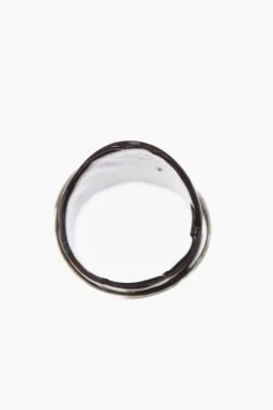 Clearance Anello in Ottone Smaltato con Design Asimmetrico Donna Gioielli