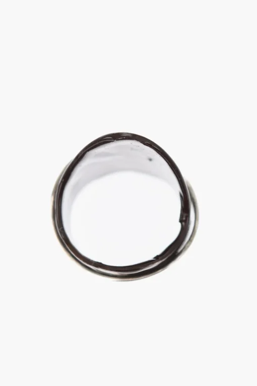 Clearance Anello in Ottone Smaltato con Design Asimmetrico Donna Gioielli