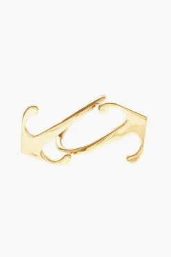 Clearance Anello MONO ARROW in Ottone Effetto Dorato Donna Gioielli