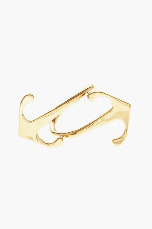 Clearance Anello MONO ARROW in Ottone Effetto Dorato Donna Gioielli