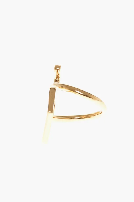 Clearance Anello MONO ARROW in Ottone Effetto Dorato Donna Gioielli