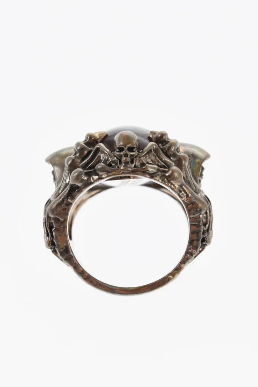 Outlet Anello SKELETON CLAW EYE in Metallo con Dettaglio in Resina Donna Gioielli