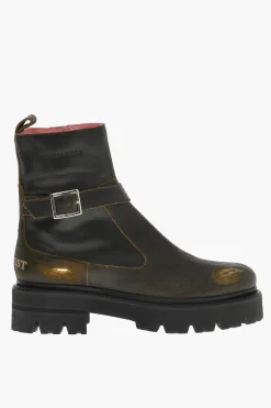 Anfibi In Pelle Effetto Vintage Con Fibbia></noscript>Dsquared2 Online
