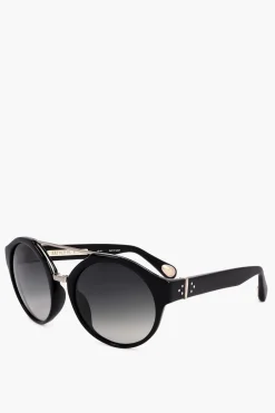 ANN DEMEULEMEESTER Occhiali da Sole Oversized con Ponte in Metallo>Linda Farrow Online