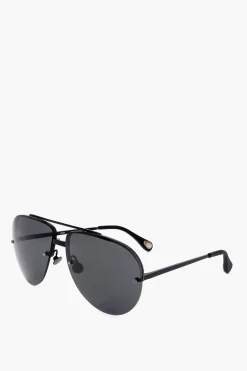 ANN DEMEULEMEESTER Occhiali da Sole Aviator con Montatura in Metallo>Linda Farrow Online