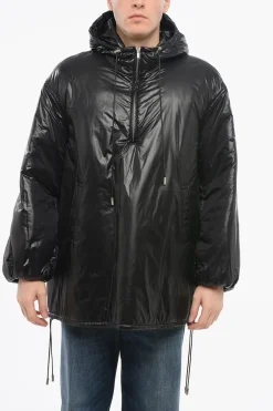 Best Anorak Imbottito con Cappuccio e Coulisse sul Fondo Uomo Giubbotti
