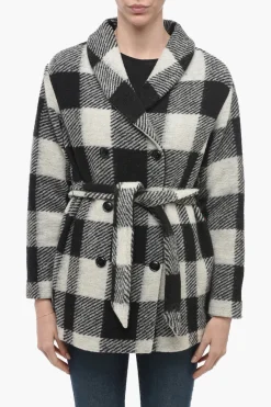 ARCHIVE Cappotto Doppiopetto con Motivo Plaid Check>Woolrich Outlet