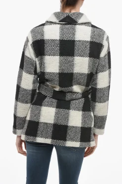 ARCHIVE Cappotto Doppiopetto con Motivo Plaid Check>Woolrich Outlet
