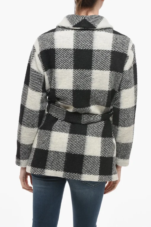 ARCHIVE Cappotto Doppiopetto con Motivo Plaid Check>Woolrich Outlet