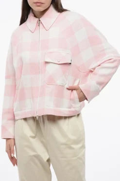 Discount ARCHIVE Overshirt TIMBER SUMMER a Quadri Buffalo con Zip Frontale Donna Giubbotti