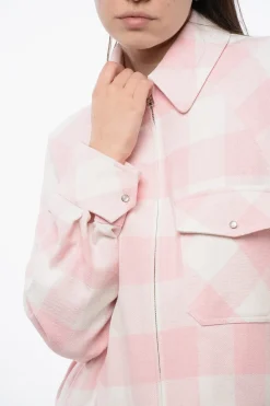 Discount ARCHIVE Overshirt TIMBER SUMMER a Quadri Buffalo con Zip Frontale Donna Giubbotti
