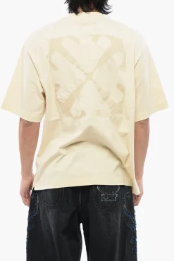 ARROW EMB SKATE S/S TEE ANGORA WHITE>Off-White Clearance