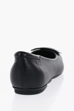 Ballerine in Pelle con Maxi Placca>Hogan Discount