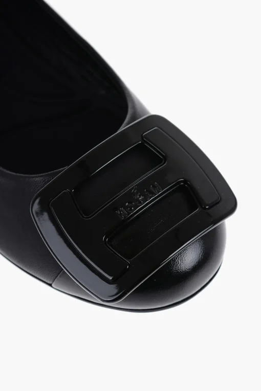 Ballerine in Pelle con Maxi Placca>Hogan Discount