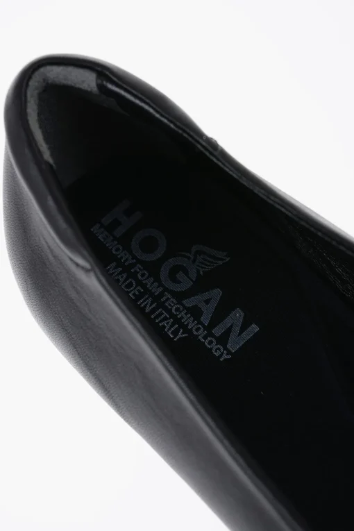 Ballerine in Pelle con Maxi Placca>Hogan Discount
