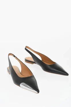 Ballerine Slingback in Pelle a Punta>Off-White Best