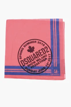 Bandana in Cotone con Stampa Castoro>Dsquared2 Hot