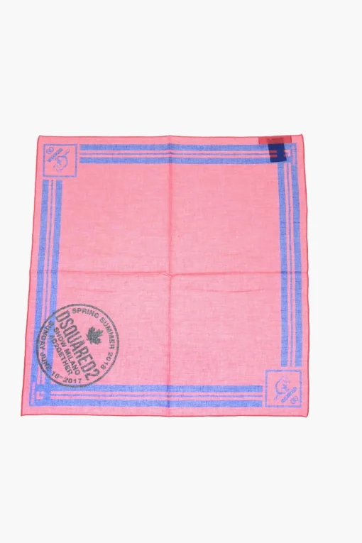 Bandana in Cotone con Stampa Castoro>Dsquared2 Hot