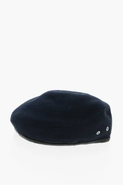 Basco in Feltro di Lana a Tinta Unita con Bordo in Pelle>Dsquared2 Sale