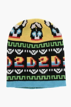 Outlet Beanie GAMING in Misto Lana a Fantasia Uomo Cappelli