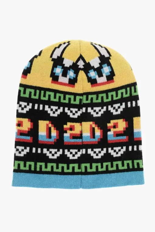 Outlet Beanie GAMING in Misto Lana a Fantasia Uomo Cappelli