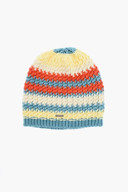 Outlet Beanie In Cotone Intrecciato Uomo Cappelli
