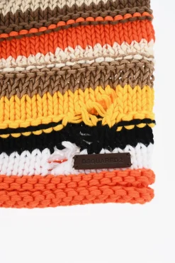 Clearance Beanie In Lino e Cotone Multicolore Uomo Cappelli