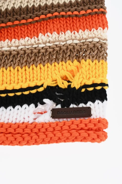 Clearance Beanie In Lino e Cotone Multicolore Uomo Cappelli
