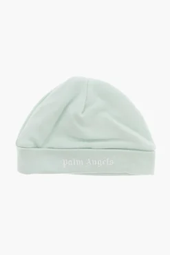 Discount Beanie in Tinta Unita con Logo Stampato Bambino Accessori