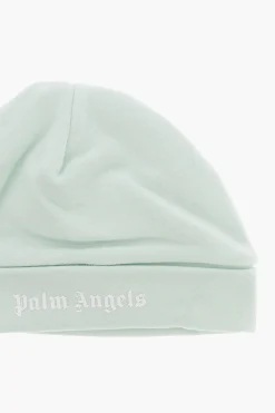 Discount Beanie in Tinta Unita con Logo Stampato Bambino Accessori