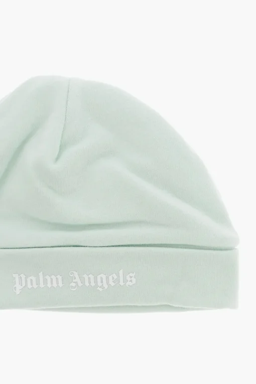 Discount Beanie in Tinta Unita con Logo Stampato Bambino Accessori