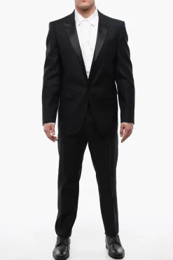Discount BERLIN Abito Lungo con Rever a Lancia Satinato Uomo Completi