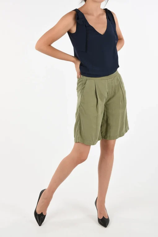 Online Bermuda con Elastico in Vita Donna Pantaloni