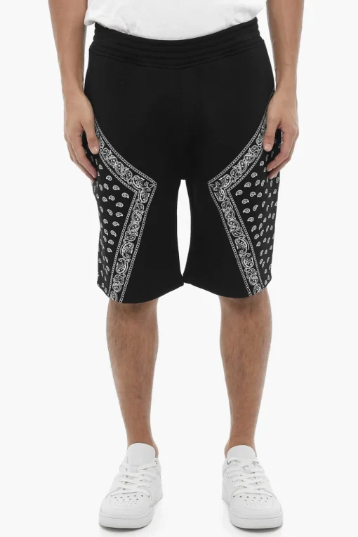 Best Bermuda MODERNIST in Neoprene con Dettagli Motivo Bandana Uomo Pantaloni