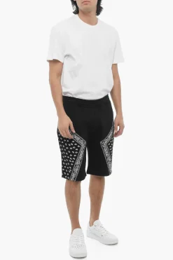 Best Bermuda MODERNIST in Neoprene con Dettagli Motivo Bandana Uomo Pantaloni
